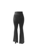 High Waist Y2K Solid Elastic Flare Leggings