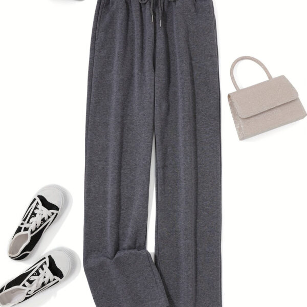 Comfortable High-Waisted Drawstring Sweatpants - Image 15