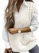 V-Neck Knit Vest: Casual, Comfortable & Chic