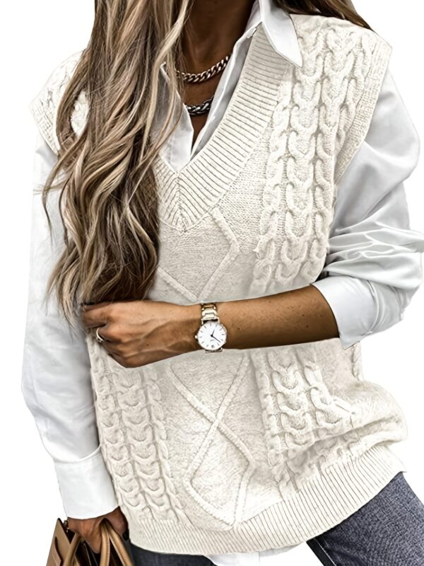 V-Neck Knit Vest: Casual, Comfortable & Chic - Image 7