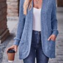Cozy Rib Knit Cardigan for Women