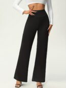 Women's Solid Flare Leg Pants
