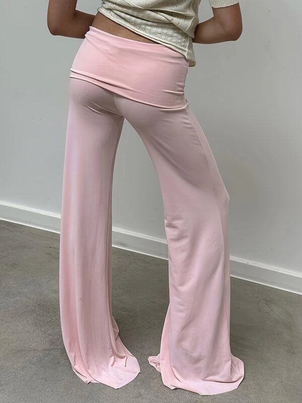 Elegant Rhinestone Butterfly Flowy Pants - Image 3