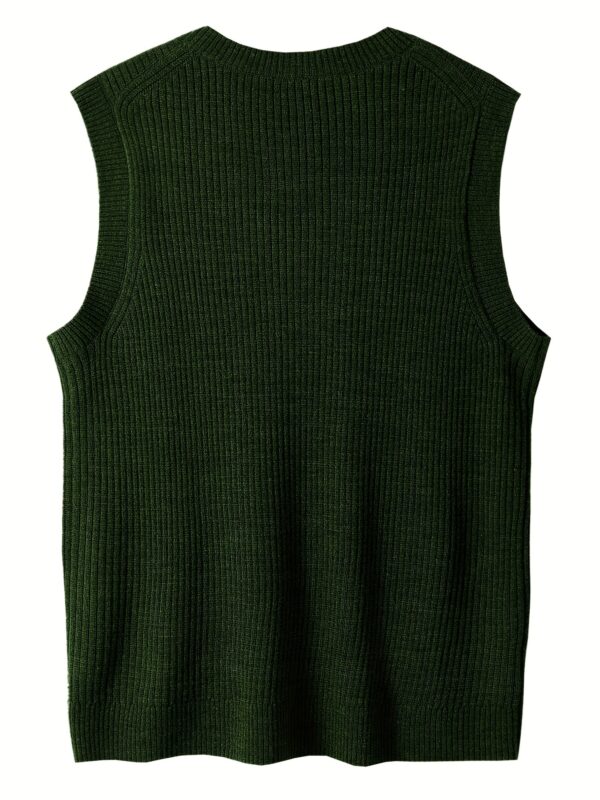 Oversized Trendy Sleeveless Sweater for Males - Image 7