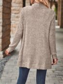 Cozy Rib Knit Cardigan for Women