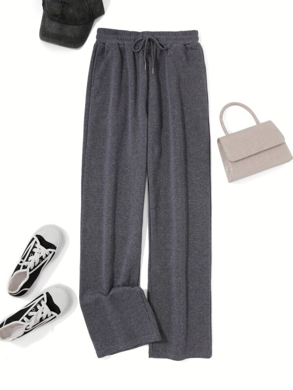 Comfortable High-Waisted Drawstring Sweatpants - Image 2