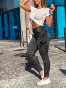 Stretchy Mid-Rise Skinny Jeans