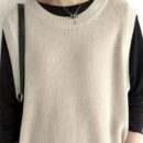 Solid Crew Neck Knitted Vest