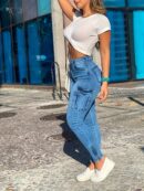 Stretchy Mid-Rise Skinny Jeans