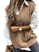 V-Neck Knit Vest: Casual, Comfortable & Chic