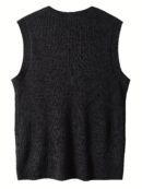Oversized Trendy Sleeveless Sweater for Males