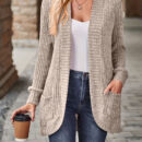 Cozy Rib Knit Cardigan for Women