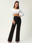 Women's Solid Flare Leg Pants