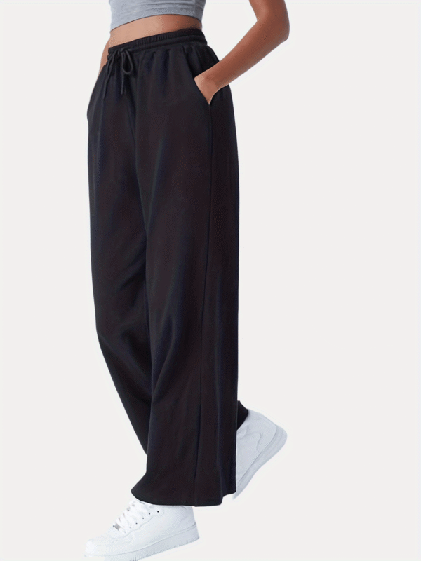 Comfortable High-Waisted Drawstring Sweatpants - Image 4