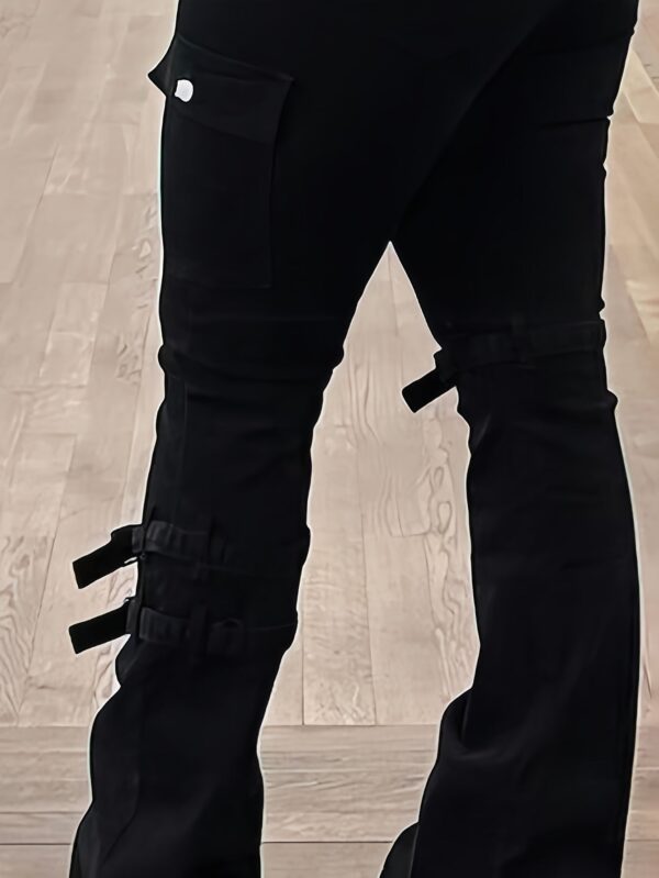 Stretchy Cargo Denim Jeans - Image 5