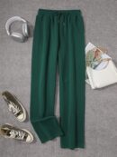 Comfortable High-Waisted Drawstring Sweatpants