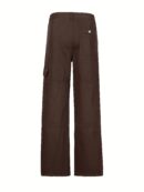 Wide Leg One Side Square Pocket Cargo Pants