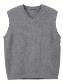 Oversized Trendy Sleeveless Sweater for Males