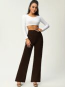 Women's Solid Flare Leg Pants
