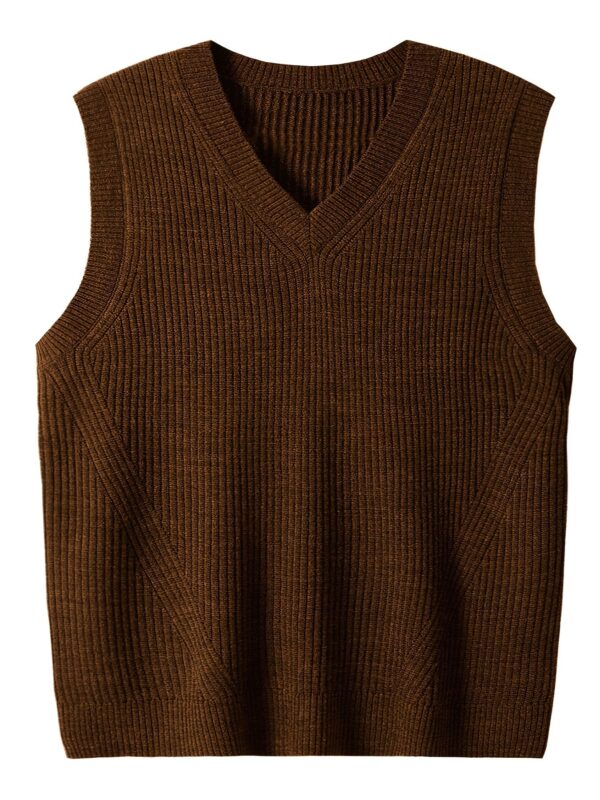 Oversized Trendy Sleeveless Sweater for Males - Image 6