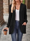 Cozy Rib Knit Cardigan for Women
