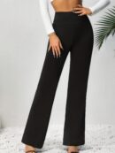 Women's Solid Flare Leg Pants