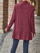 Cozy Rib Knit Cardigan for Women