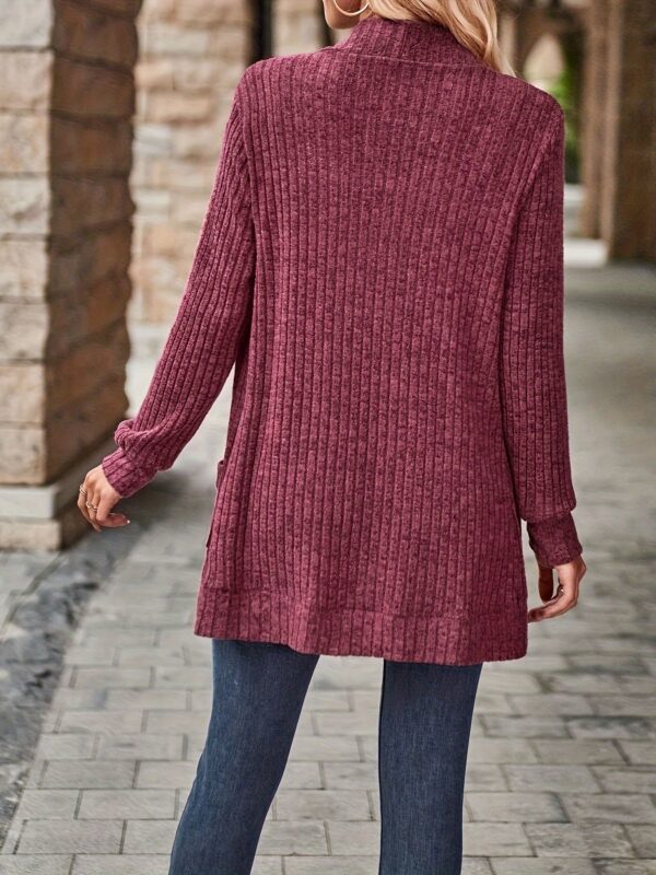 Cozy Rib Knit Cardigan for Women - Image 11