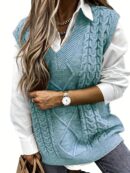 V-Neck Knit Vest: Casual, Comfortable & Chic