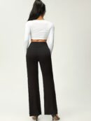Women's Solid Flare Leg Pants