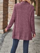 Cozy Rib Knit Cardigan for Women