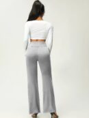 Women's Solid Flare Leg Pants