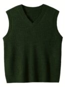 Oversized Trendy Sleeveless Sweater for Males