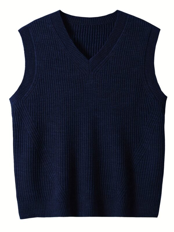 Oversized Trendy Sleeveless Sweater for Males